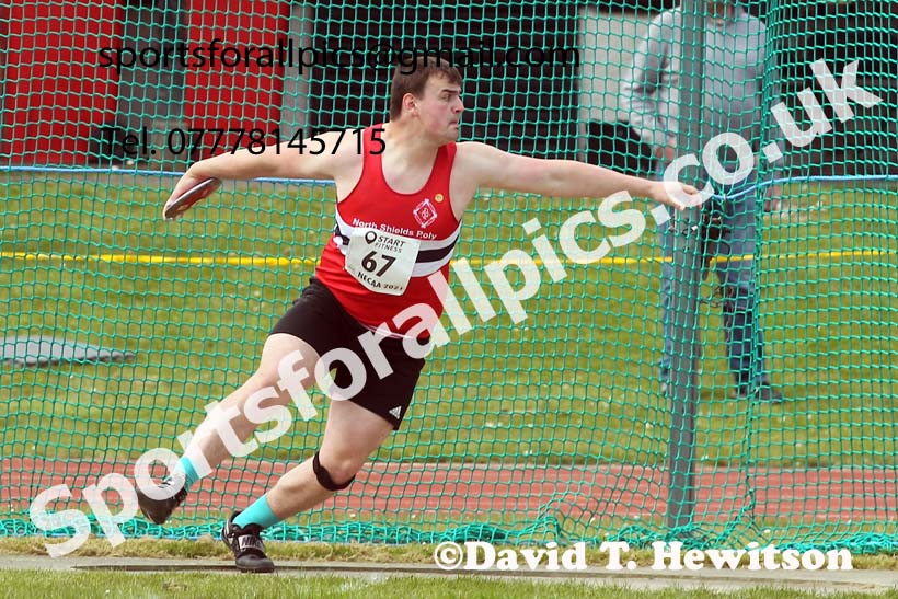 Discus, 2021 NECAA Open Graded Meeting, Morpeth. Photo: David T. Hewitson/Sports for All Pics